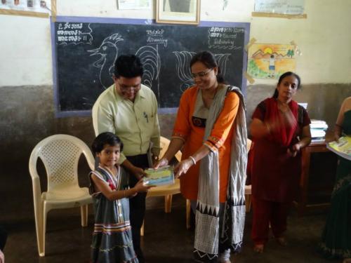 Textbooks provided to the kids of Dwaraka Nele by Padhaai